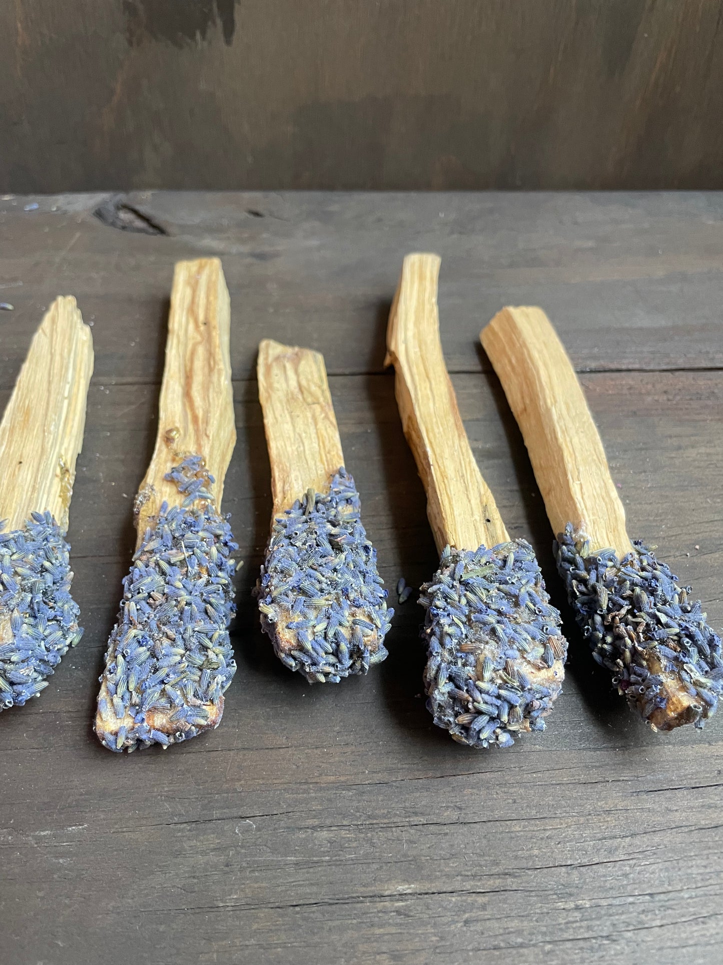 Copal Resin Dipped Palo Santo Smudge Stick with Lavender
