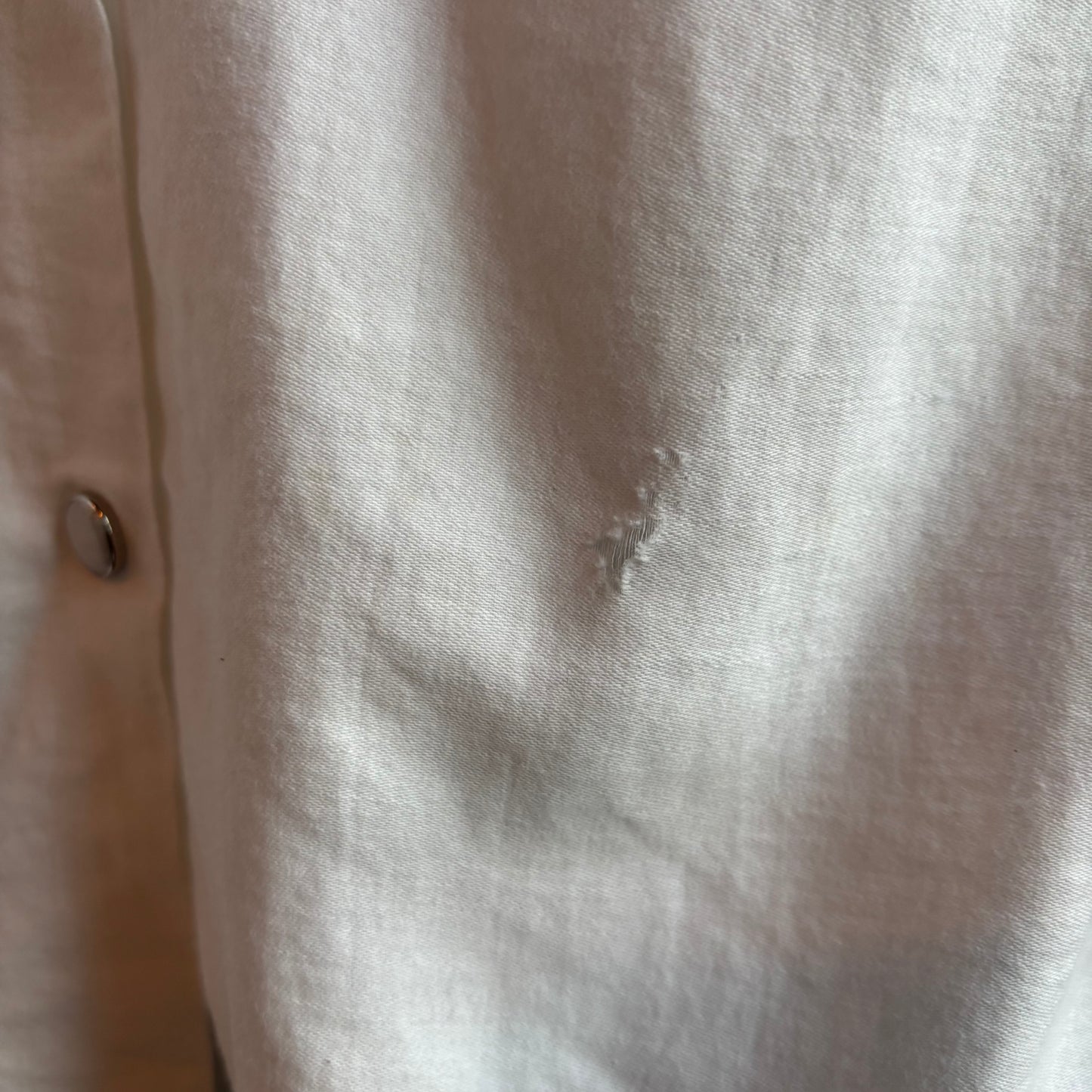 Vintage White Kids Pearl Snap with Red Embroidery