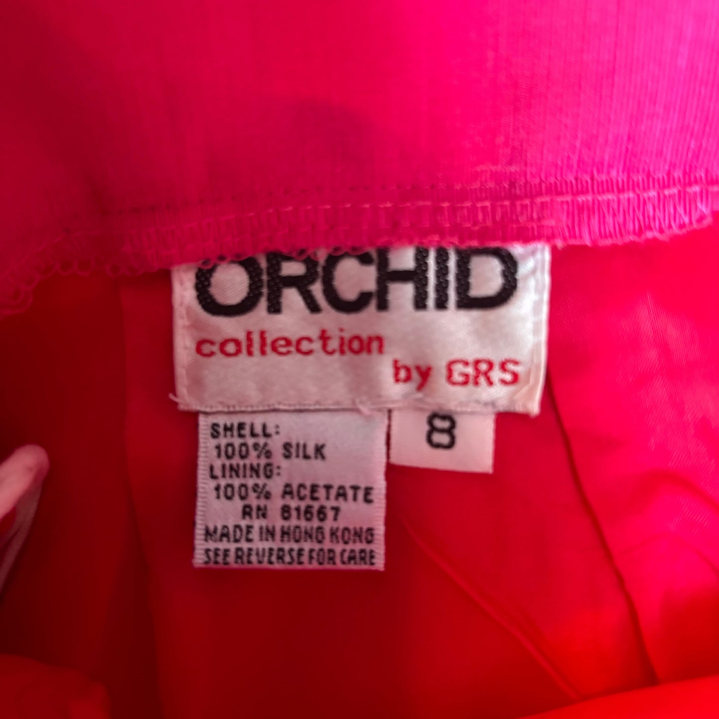 Vintage Hot Pink Silk Set