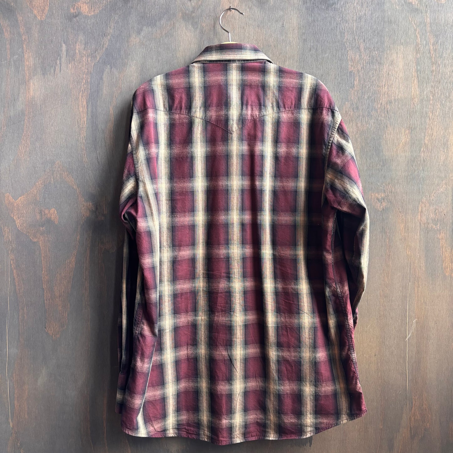 B&D Plaid Pearl Snap Shirt