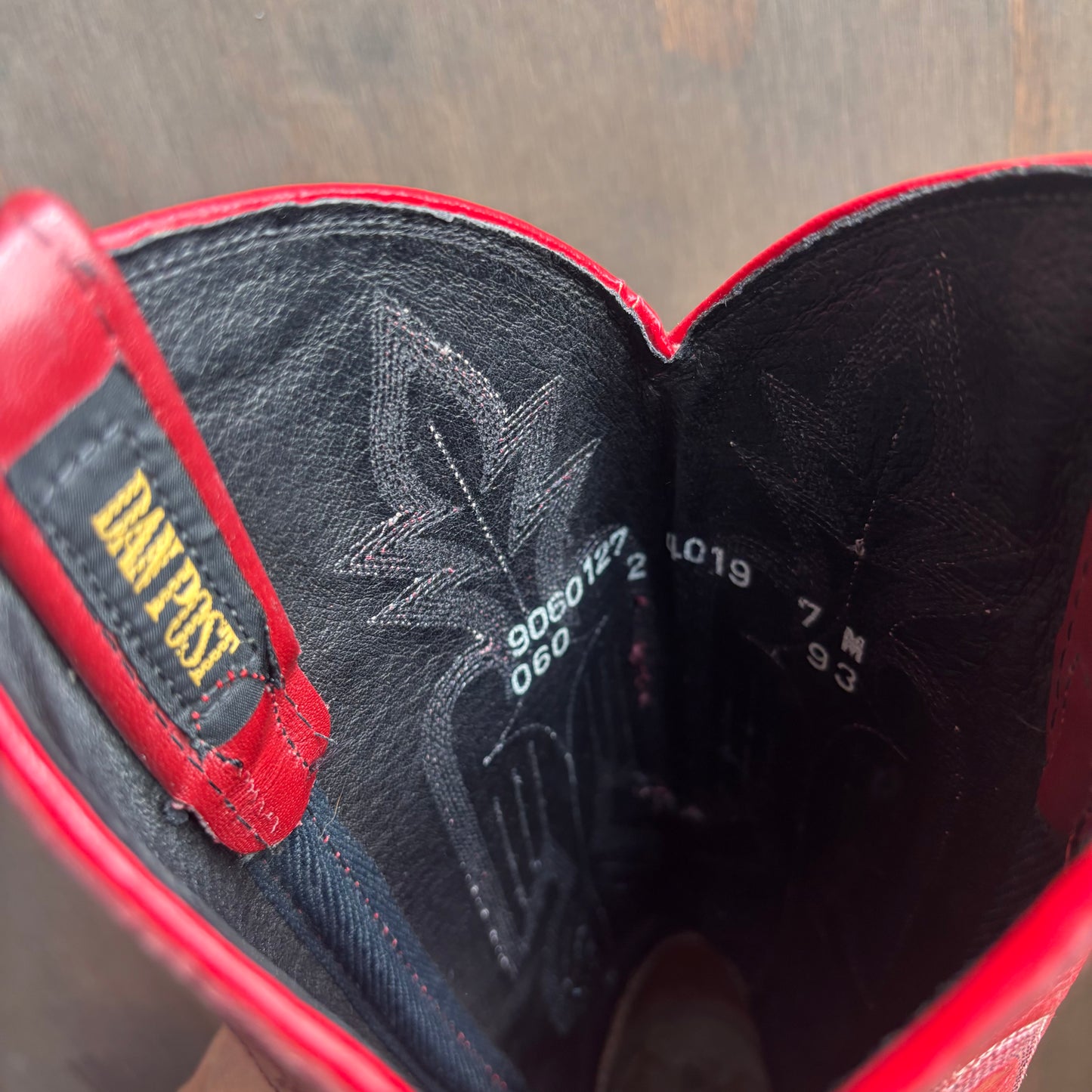 Dan Post Red Reptile Boot