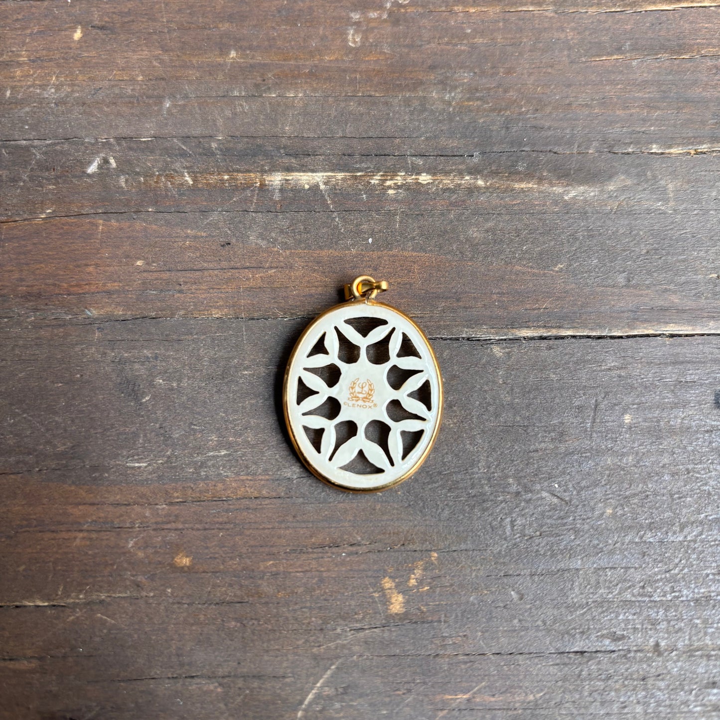 Lenox Porcelain Oval Pendant
