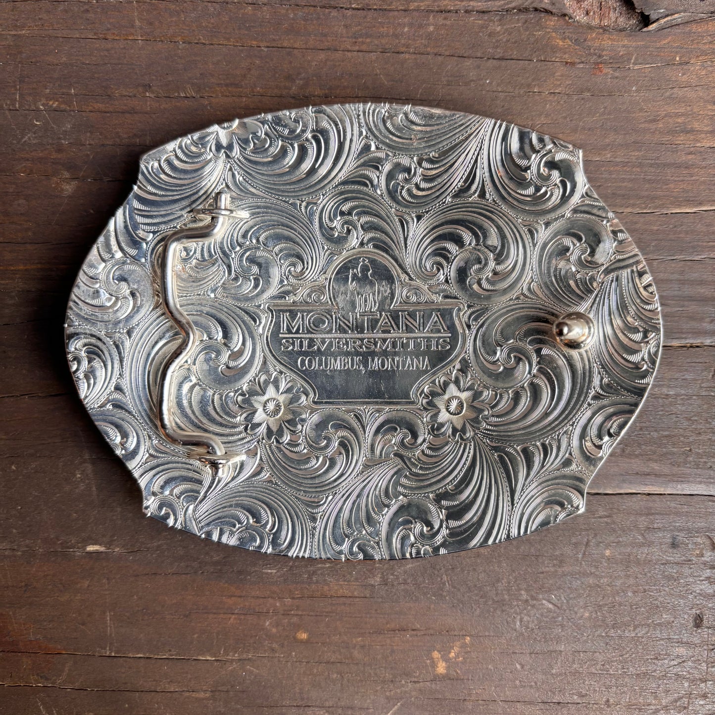 Montana Silversmiths Cowboy with Horse Belt Buckle
