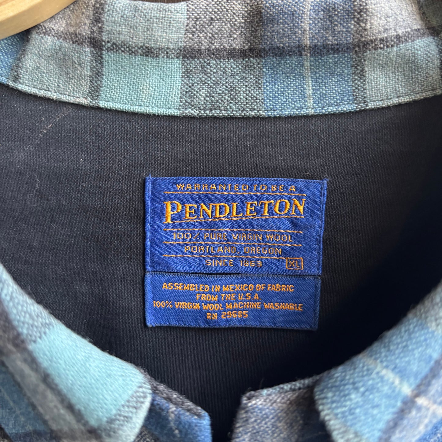 Pendleton Blue Wool Shirt