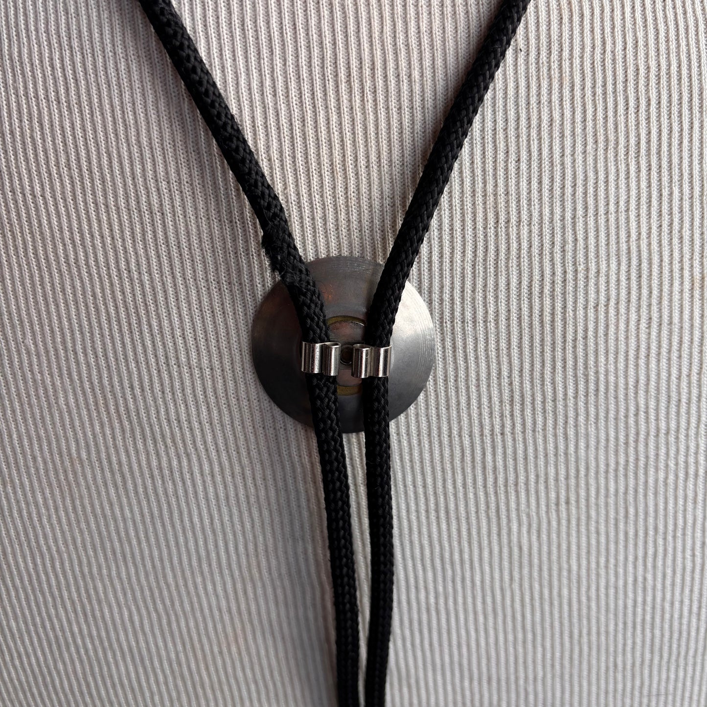 Vintage Gold Mining Bolo on Black Tie