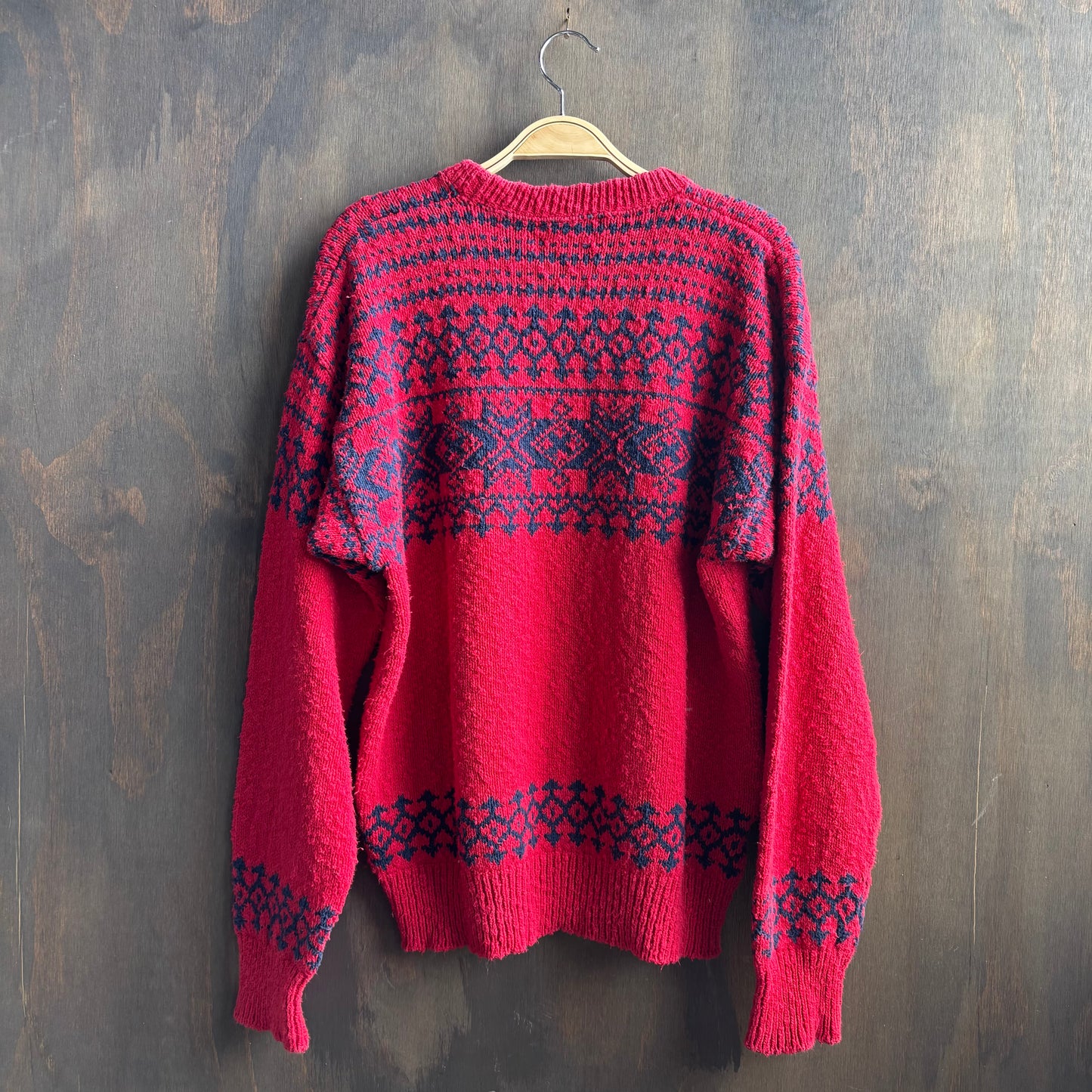 Red Fair Isle Sweater
