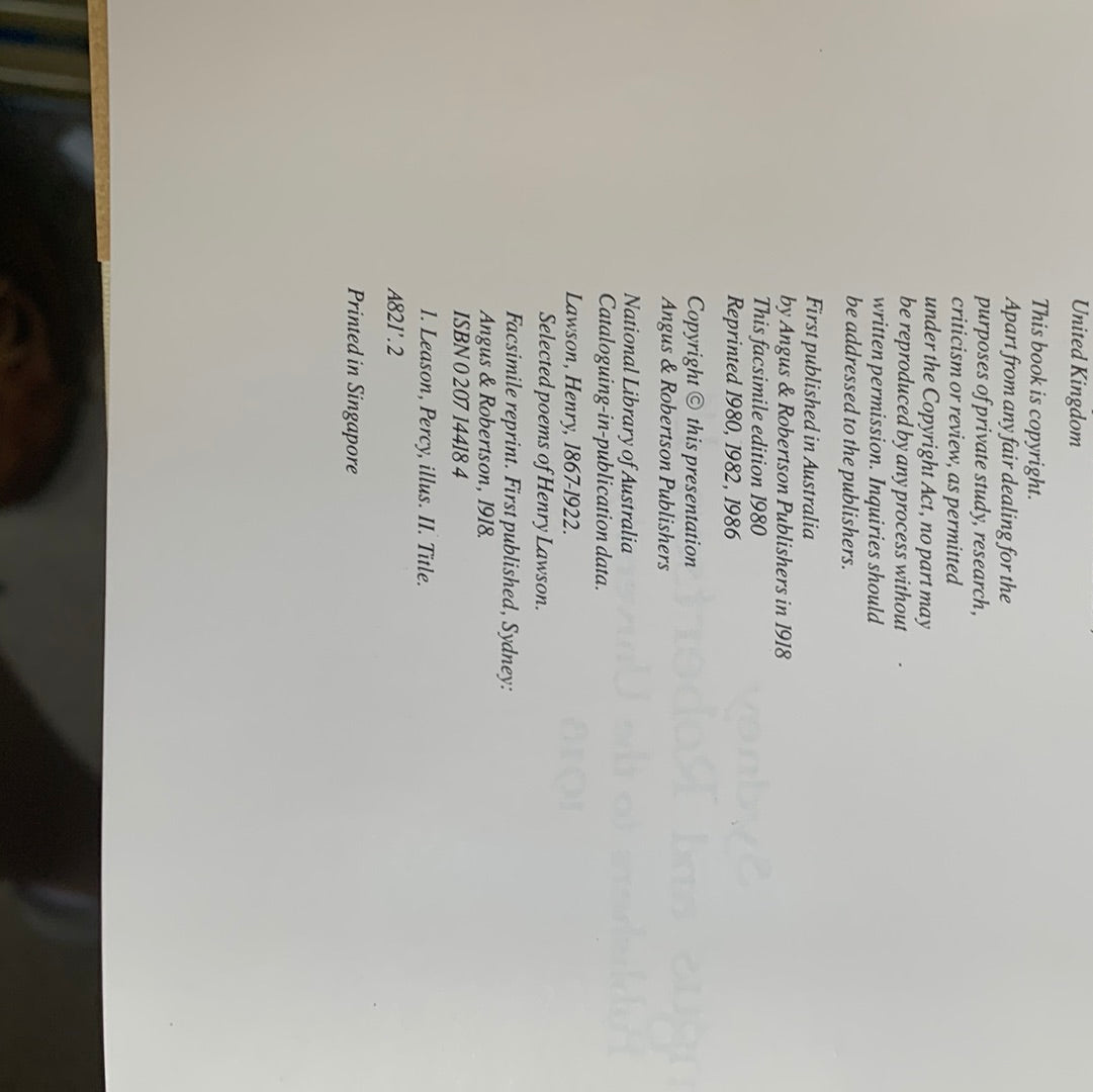 Selected Poems of Henry Lawson