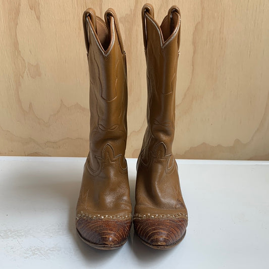 Kids Tony Lama Snakeskin Toe Boots