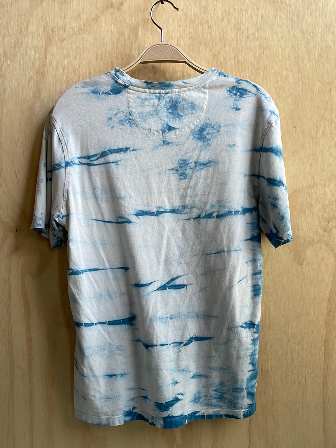 Blue and White Tie Dye T Shirt