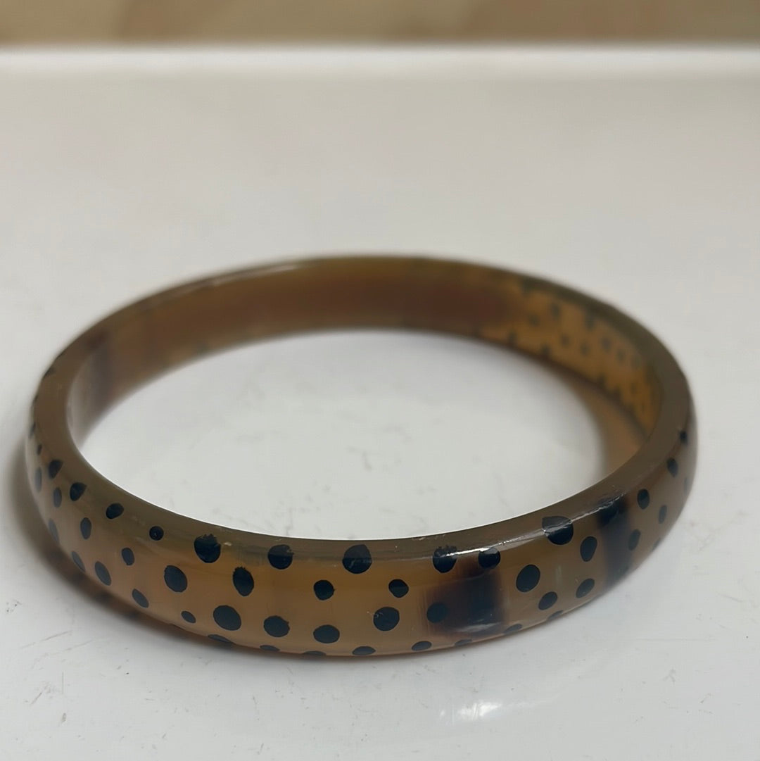 Bracelet with black Polka dots