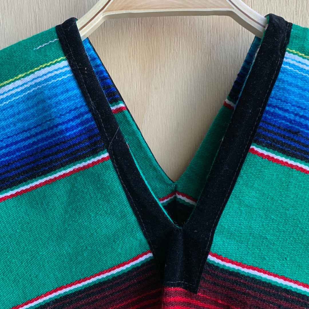 Colorful kids poncho