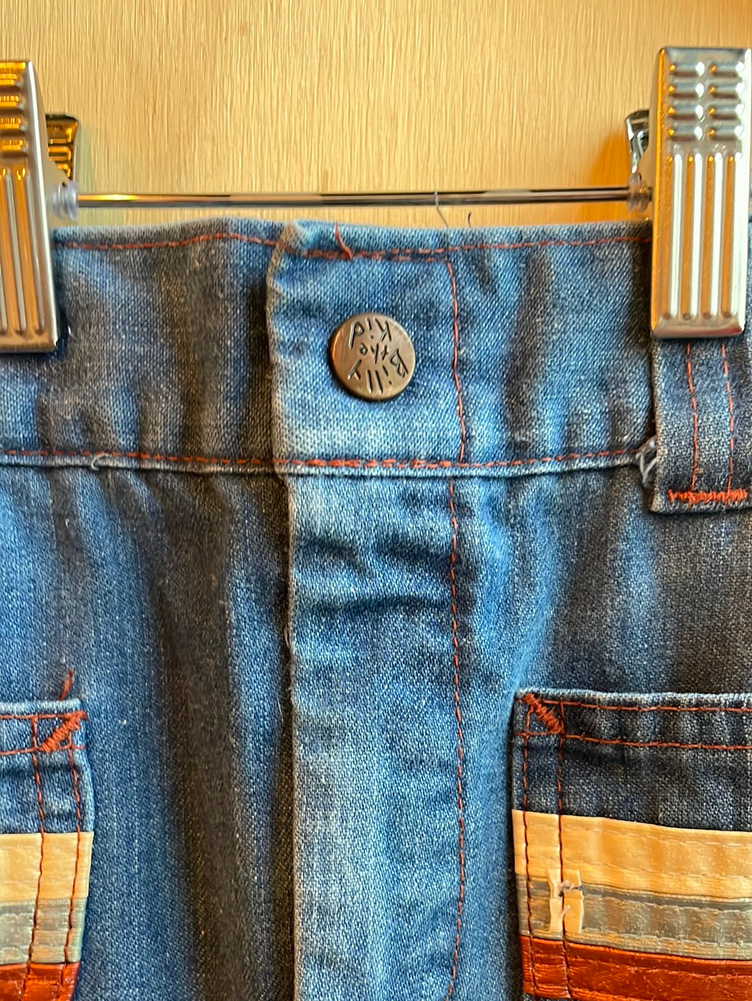 Billy the Kid Patterned Pocket Jeans- Kids