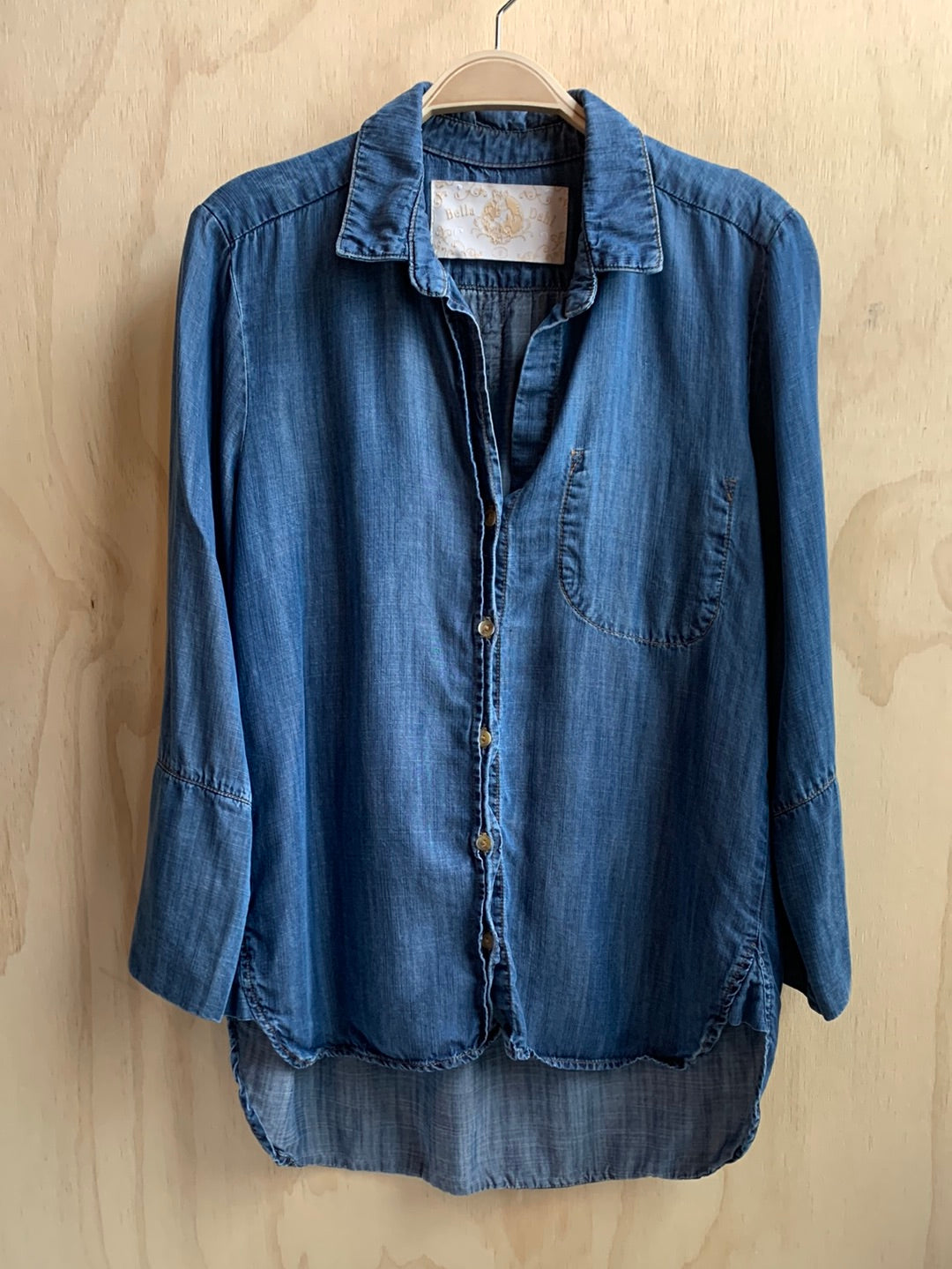 Denim button down shirt