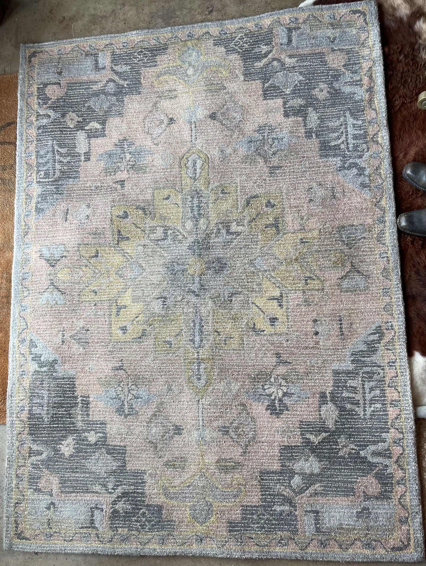 Floral, Geometric Area Rug