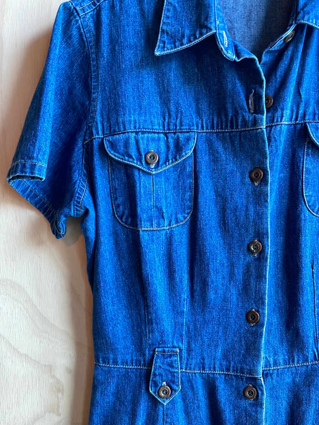 Denim Button Up Dress