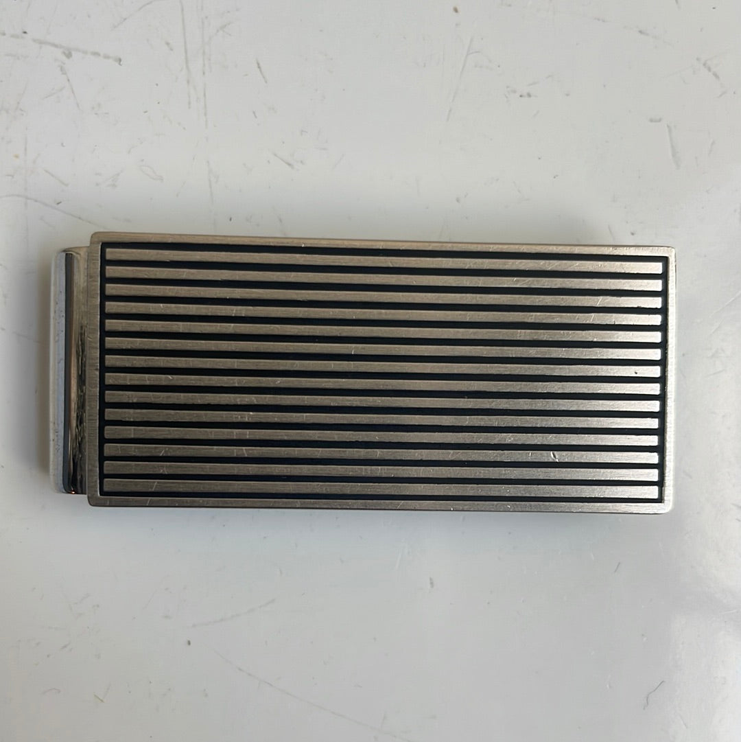 Striped money clip