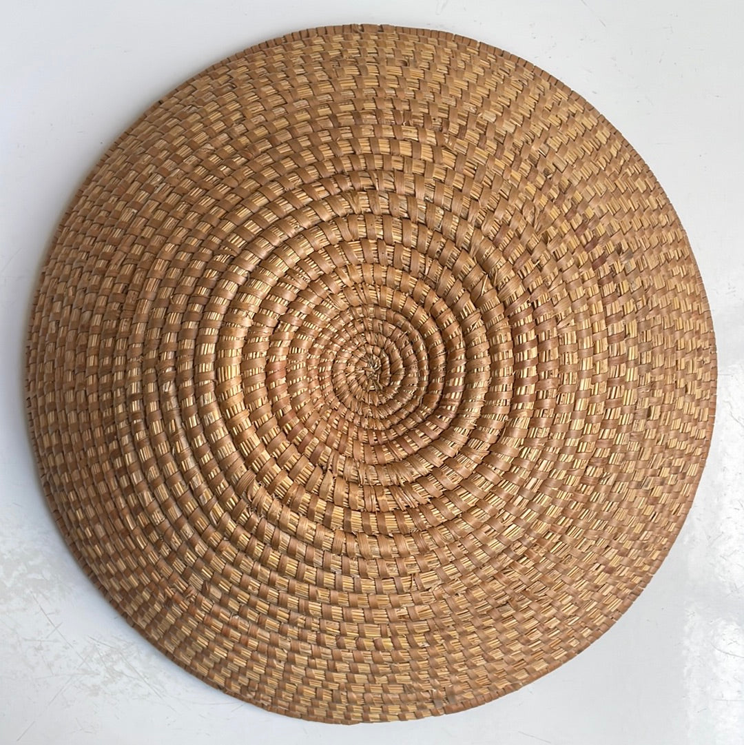 Light brown woven basket