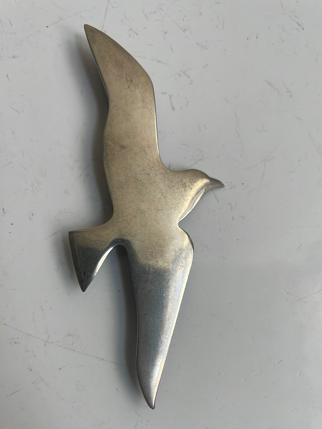 Silver Seagull Brooch
