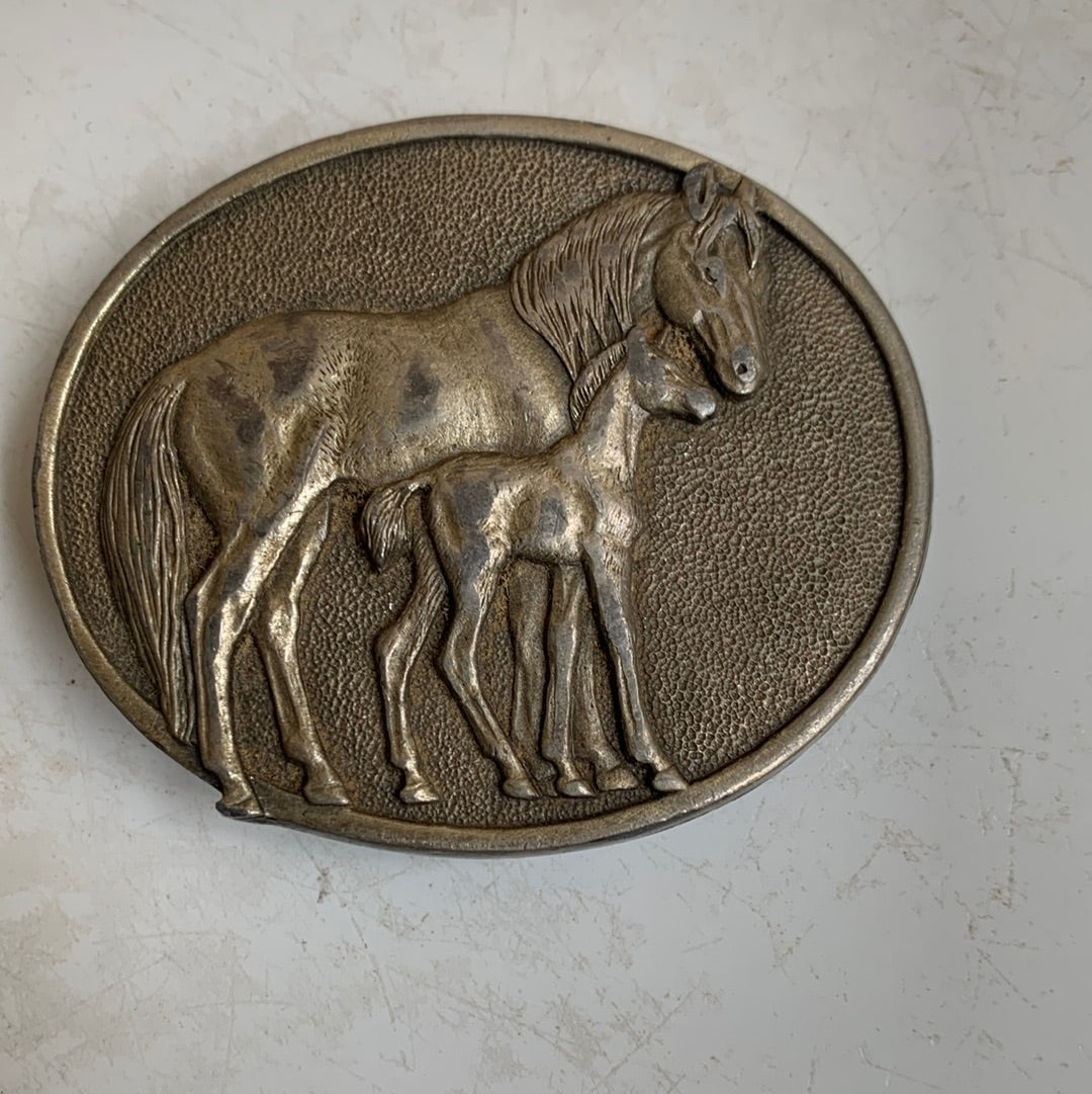 Mare & Colt belt buckle