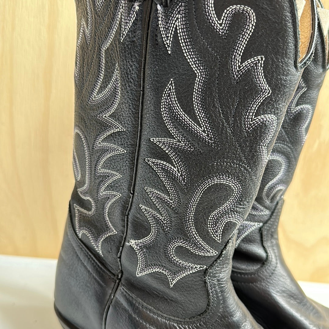 Boulet Black Leather Boots