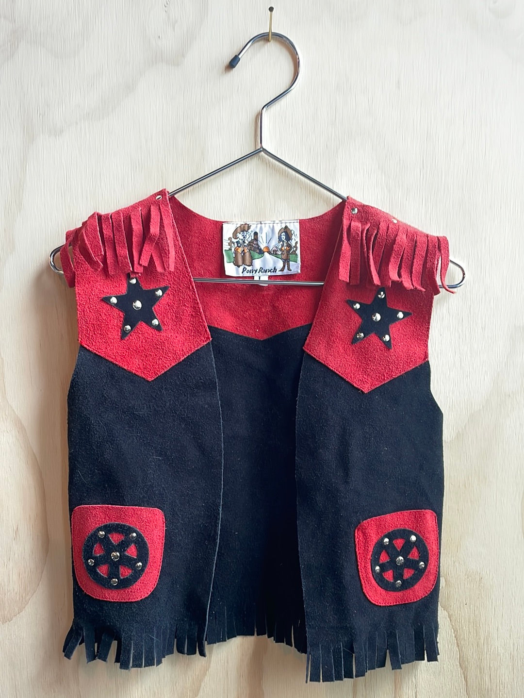 Kid’s Pony Ranch Leather Fringe Vest