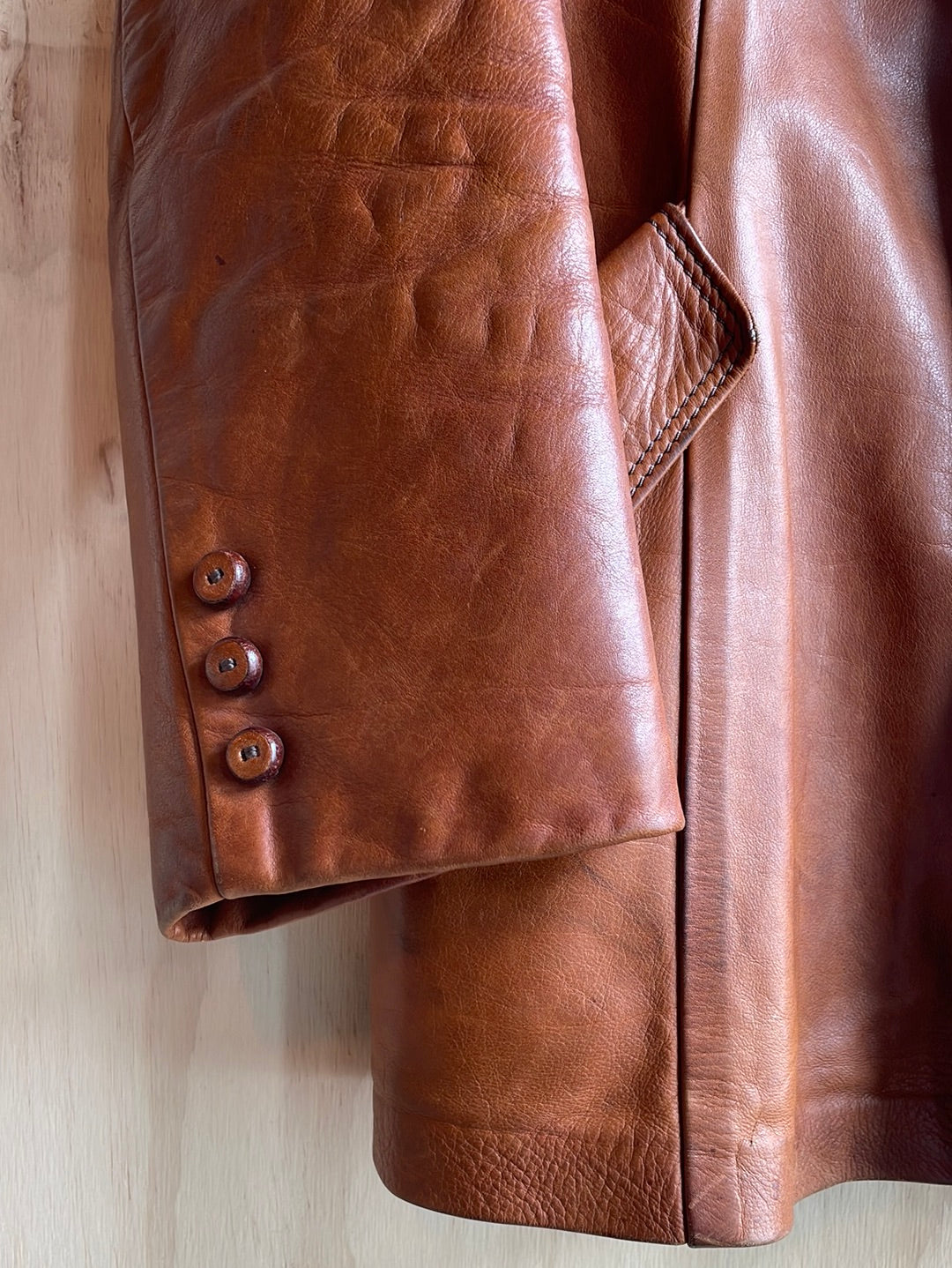 Vintage Leather Blazer