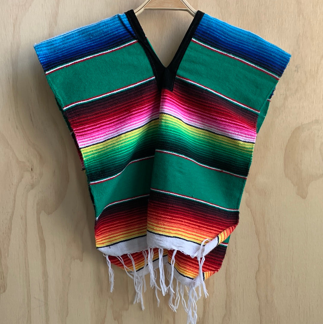 Colorful kids poncho