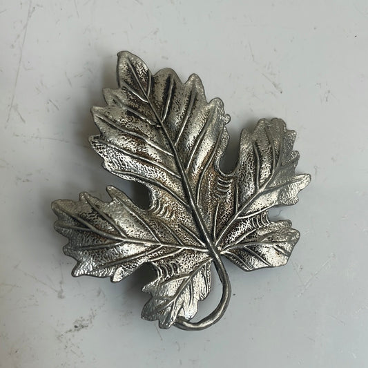Silver Maple Leaf Brooch