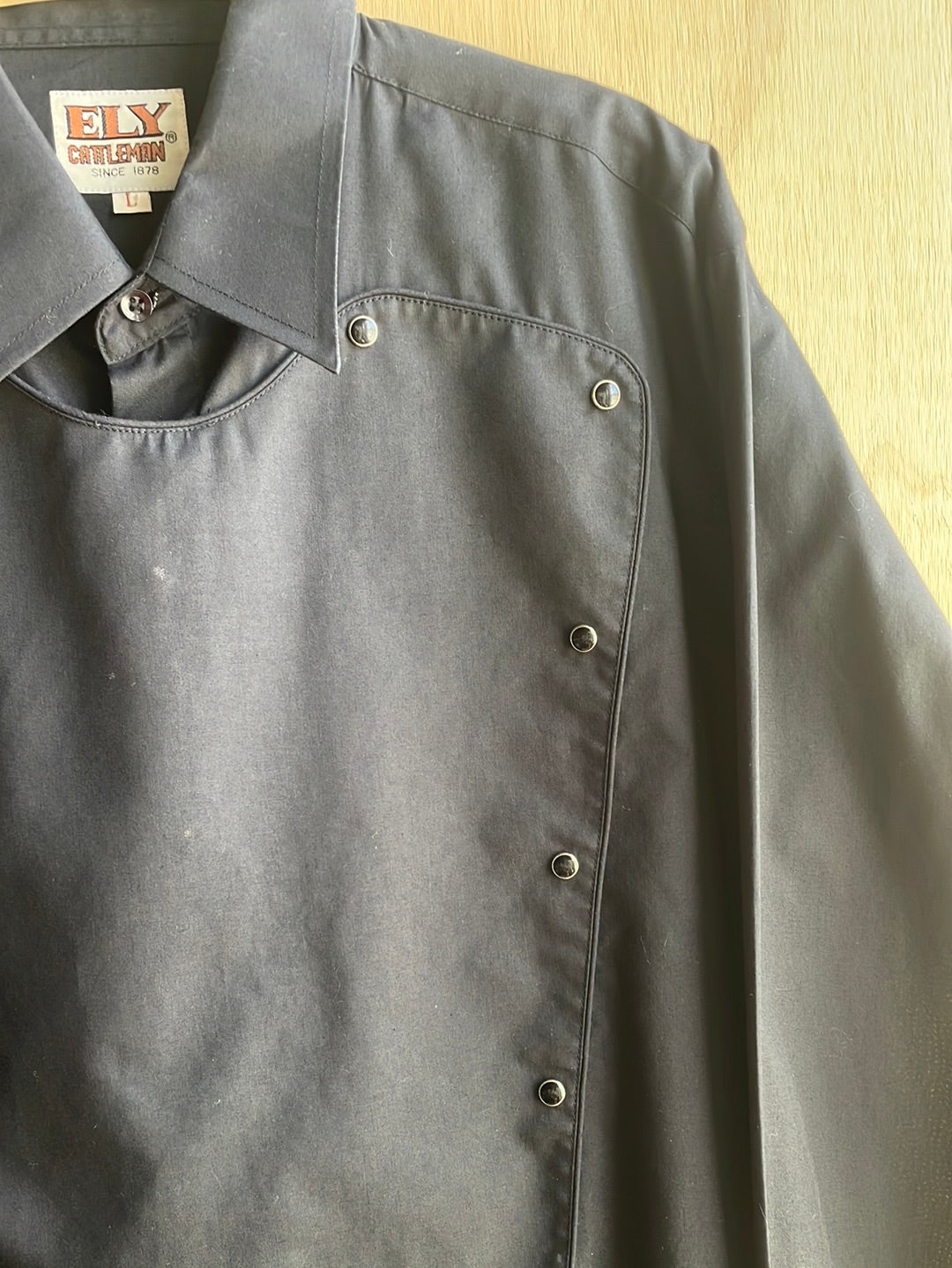 Ely Cattleman Black Western Shirt