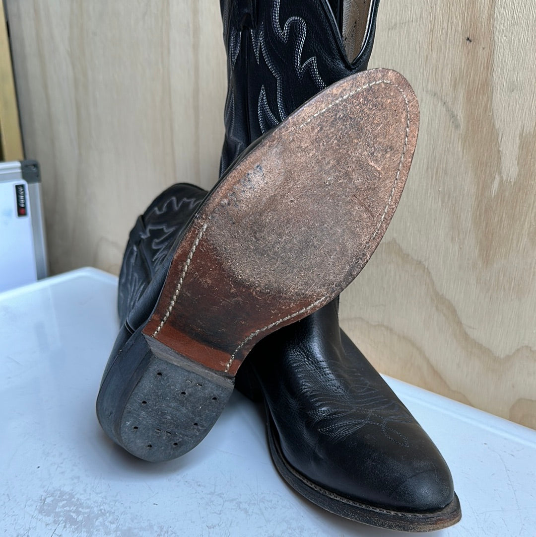 Boulet Black Leather Boots