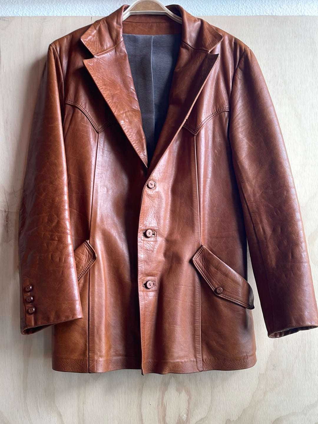 Vintage Leather Blazer
