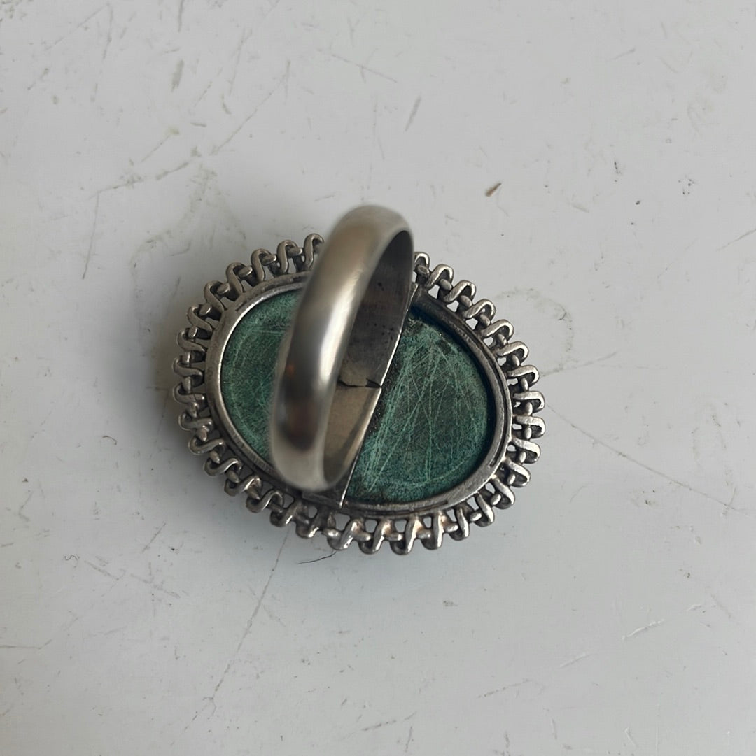 Sterling Silver Malachite Ring