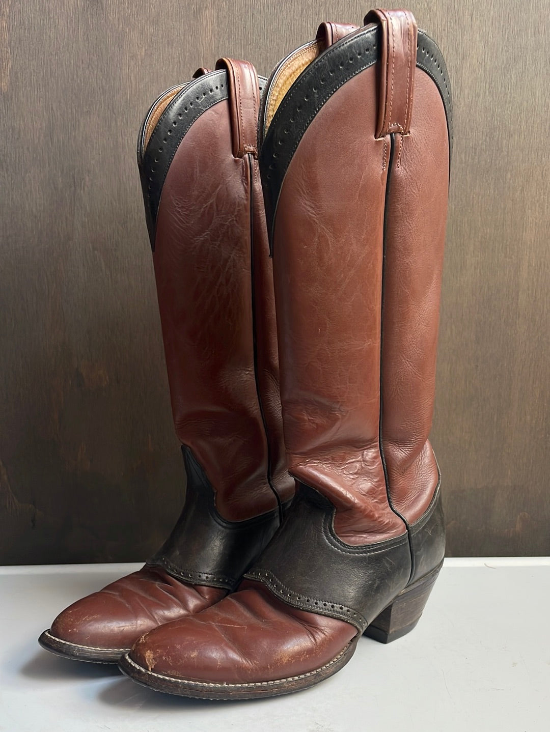 Tony Lama Tall Two-Tone Boots