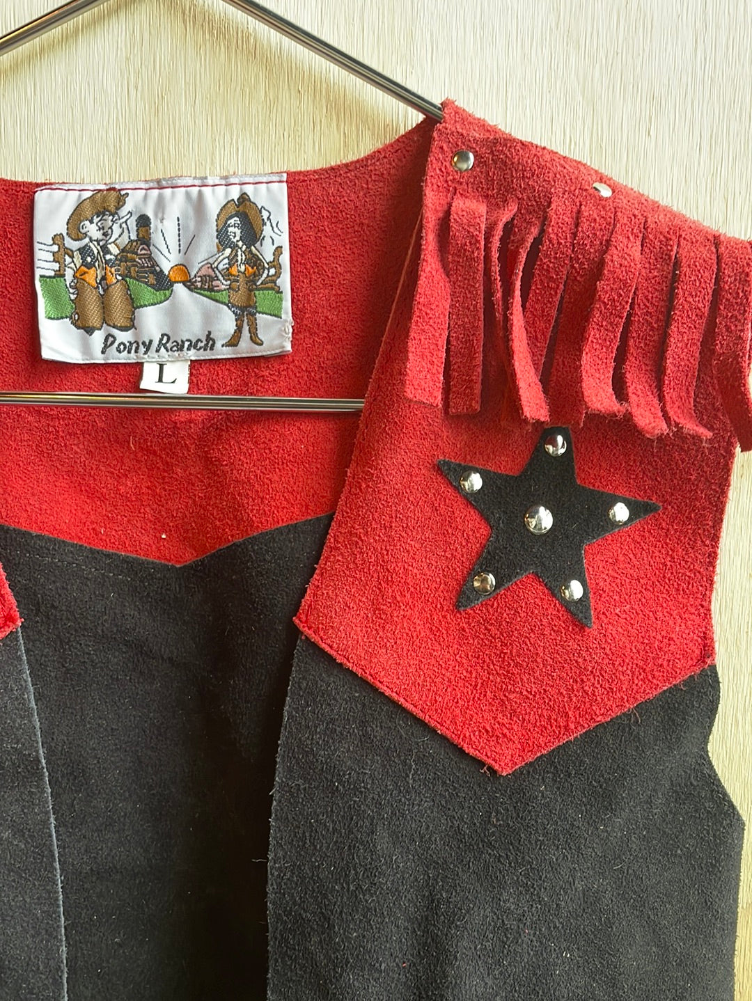 Kid’s Pony Ranch Leather Fringe Vest
