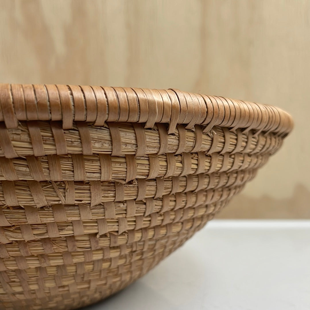 Light brown woven basket