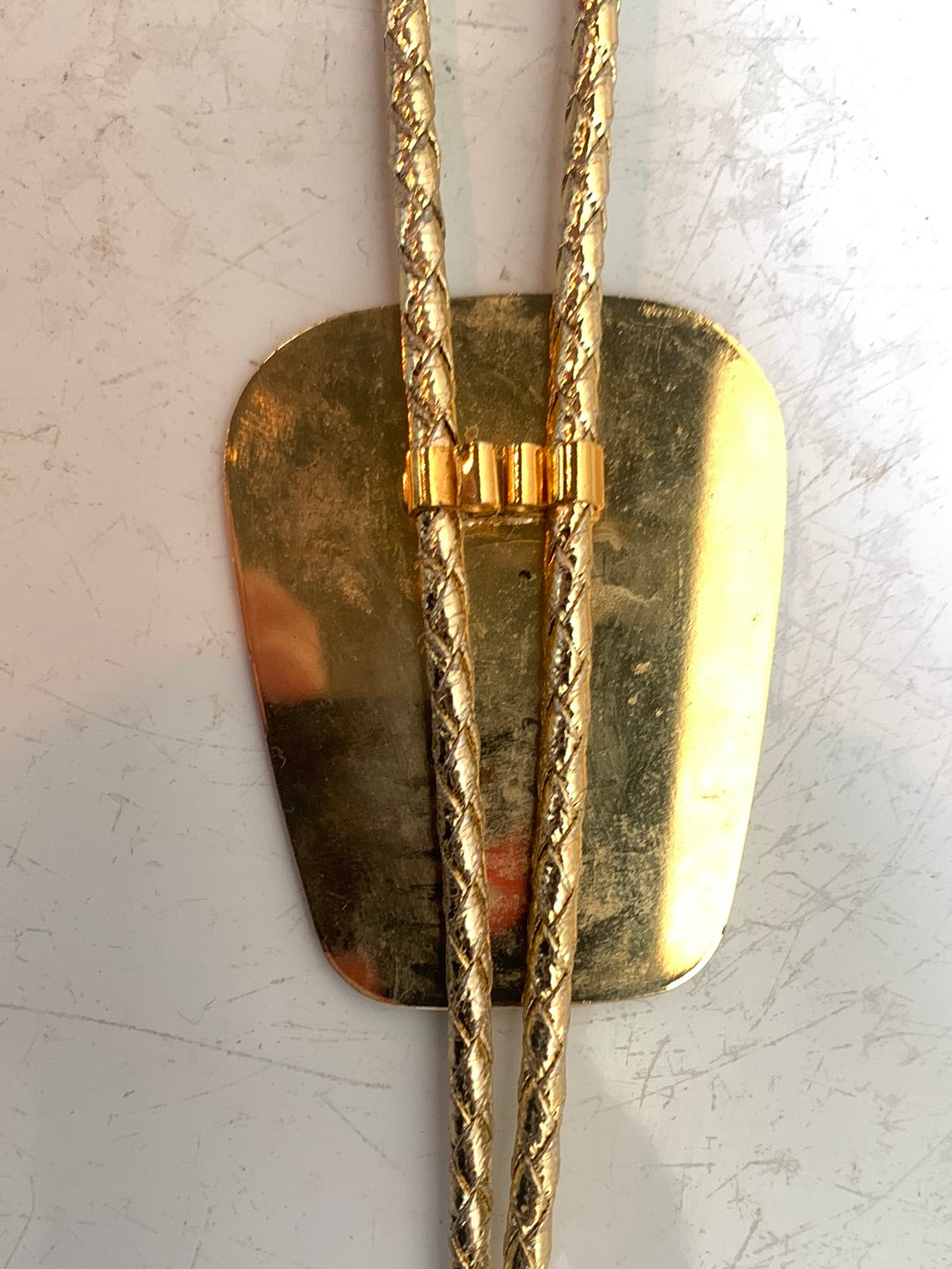 Gold Bald Eagle bolo tie