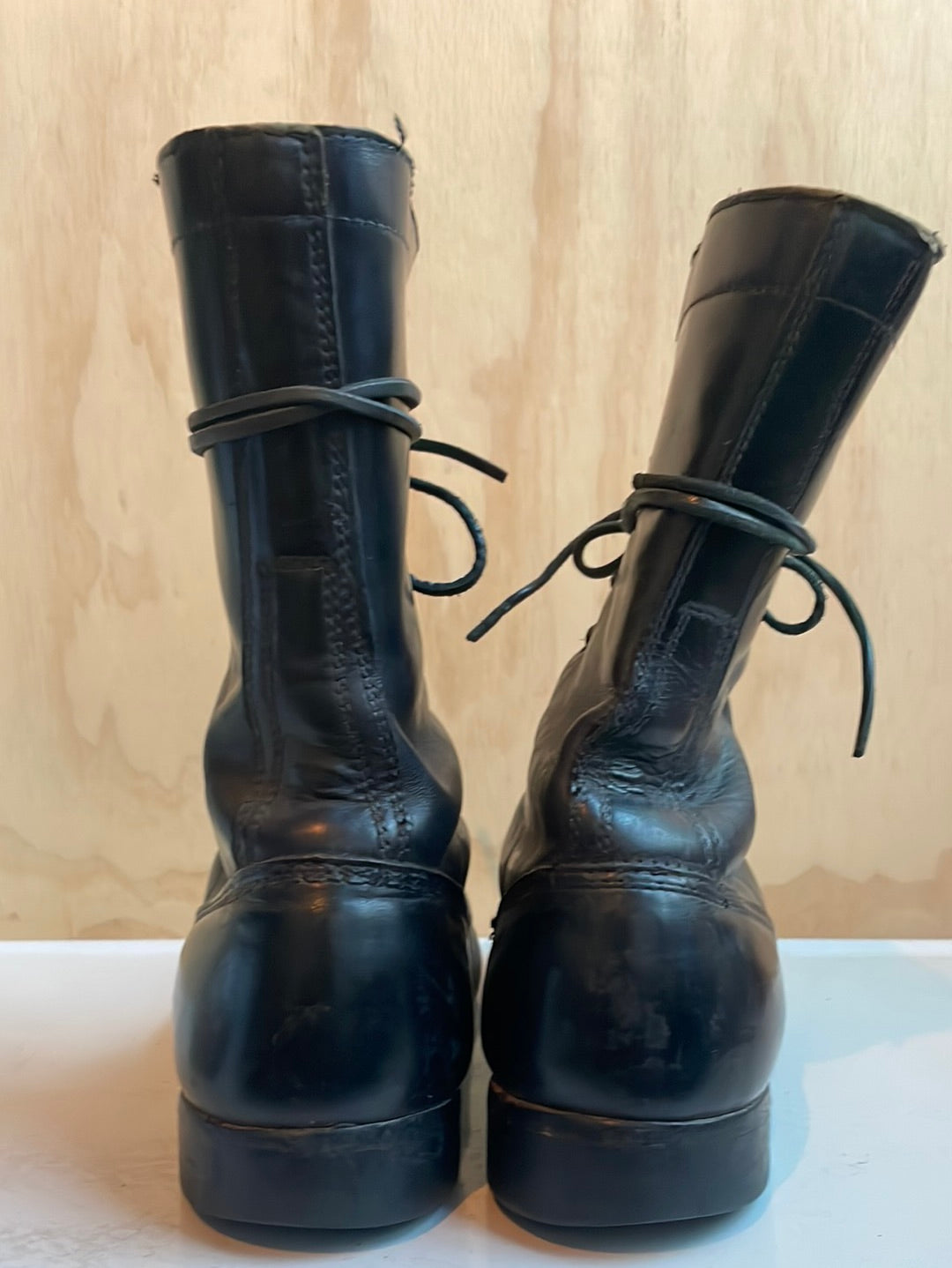 Corcoran Black Leather Military Boots
