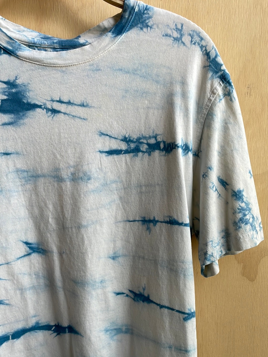 Blue and White Tie Dye T Shirt