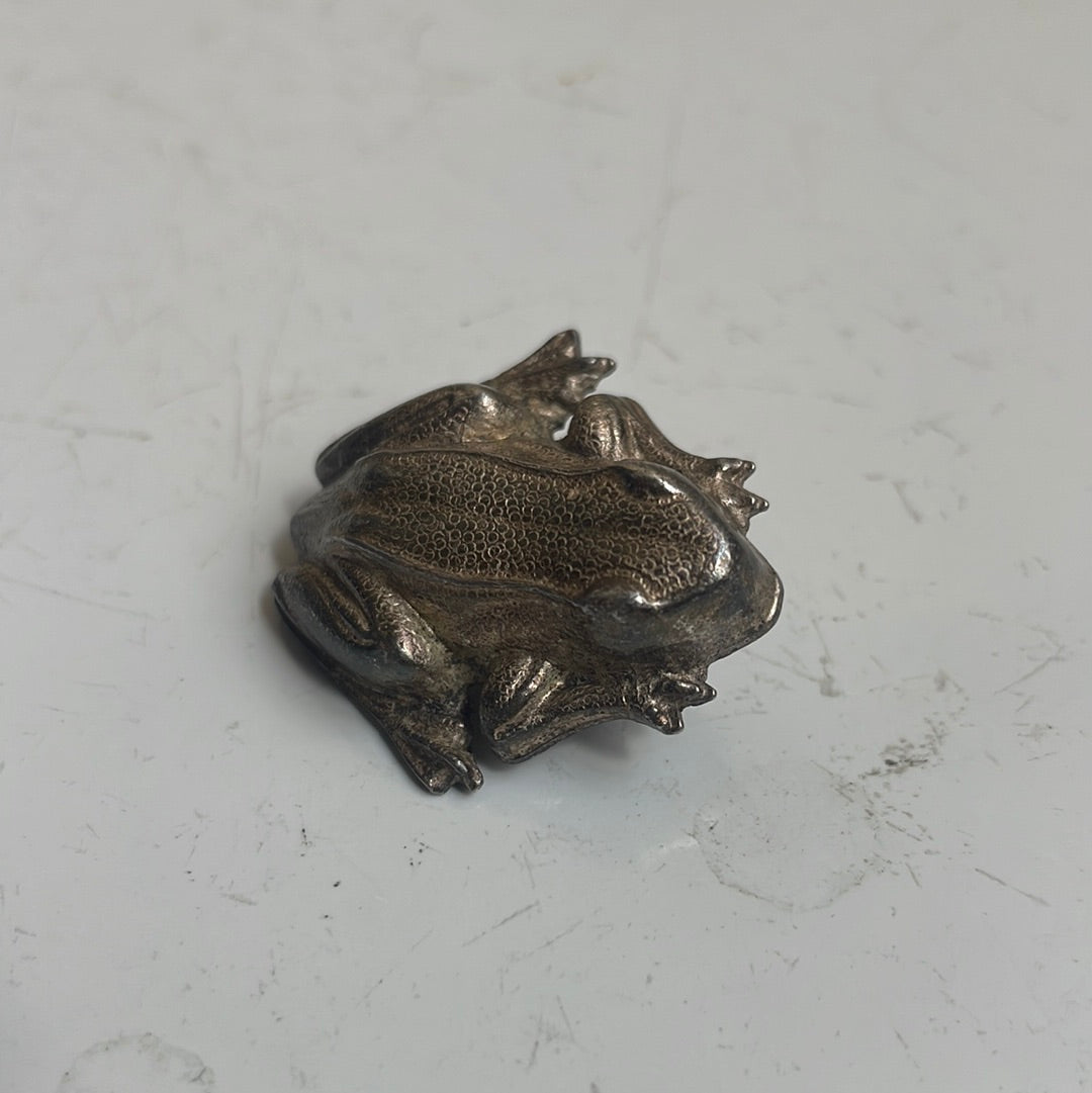 Silver Frog Pin