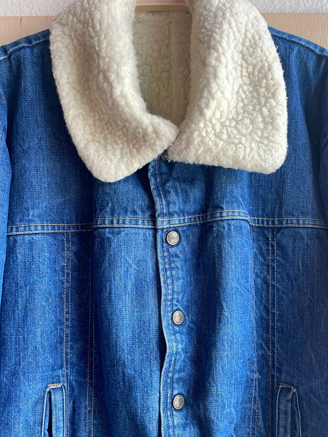 Vintage Key Imperial Denim Sherpa Jacket