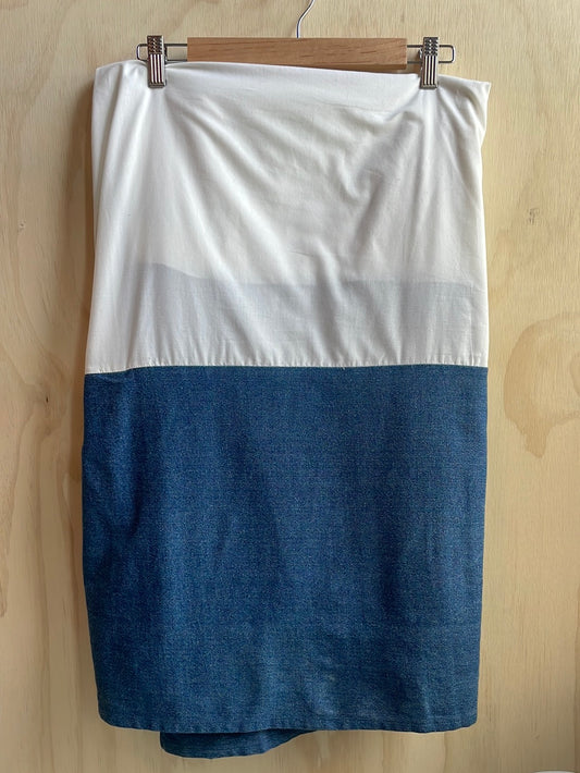 Woolrich Denim Dust Ruffle for Queen Bed