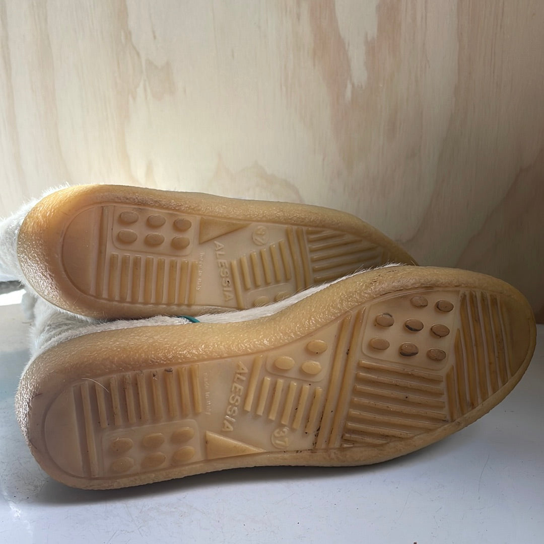 Vintage Kival Wool Fur Trimmed Winter Boots