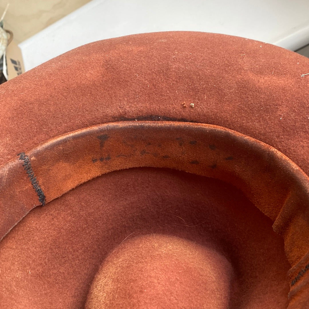 Brown Felt Hat with Suede Band