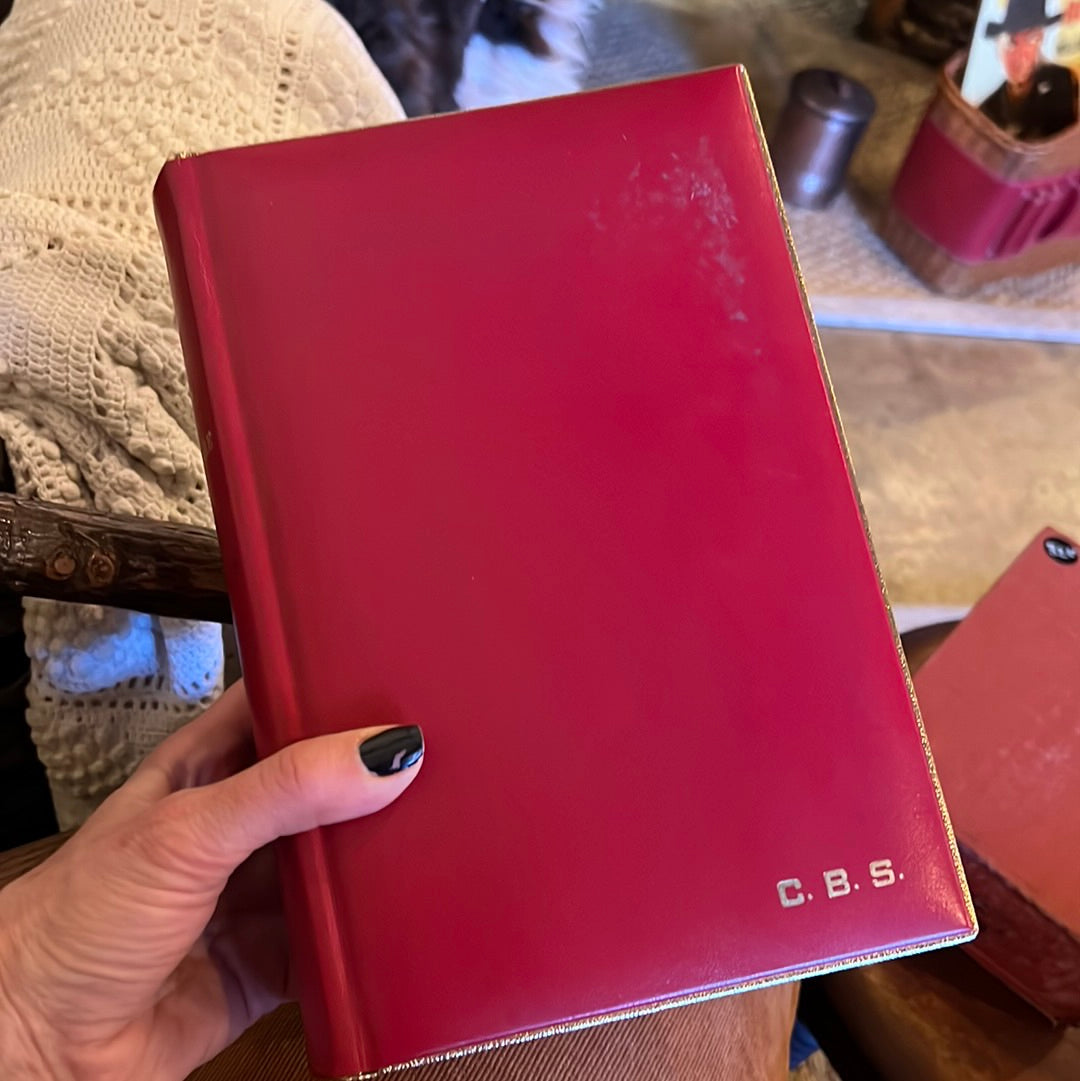 Complete Work of William Shakespeare- Red leather cover with gold lined pages