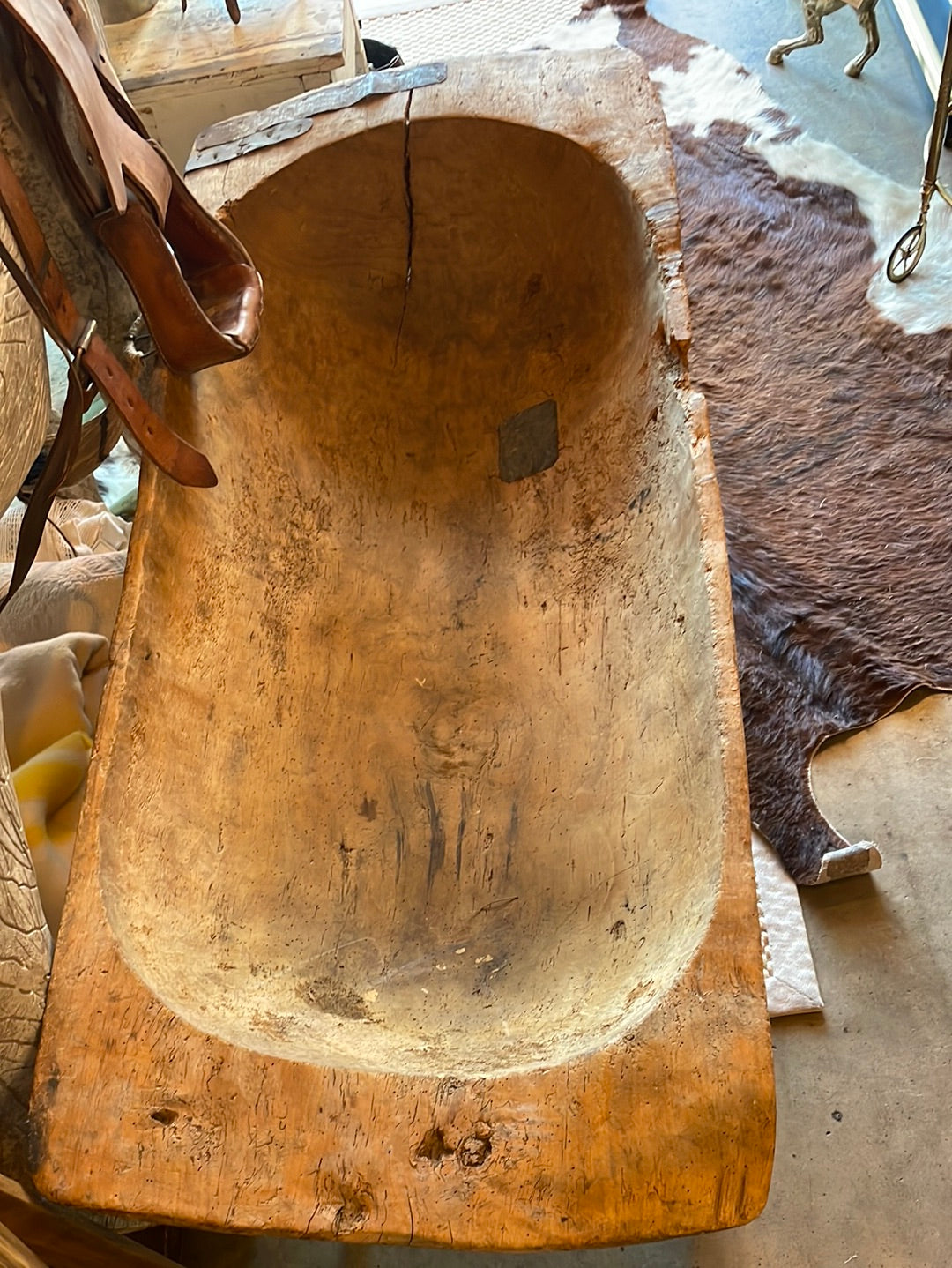 Rustic Wooden Trough