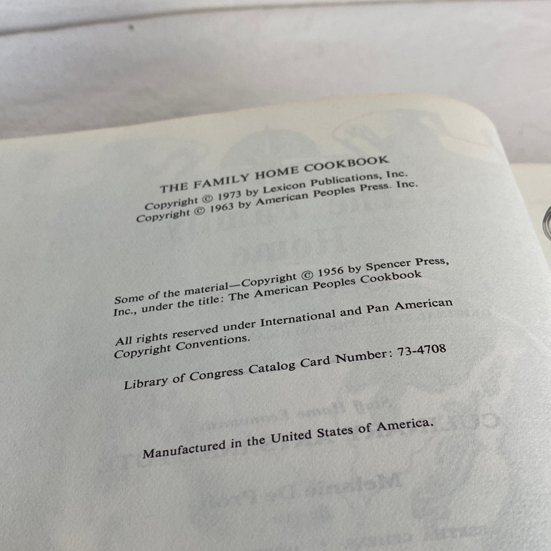 The Family Home CookBook