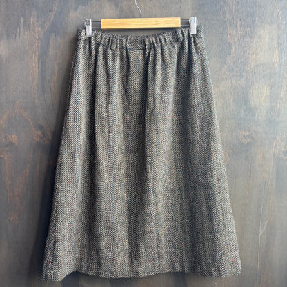 Vintage Wool Flare Skirt