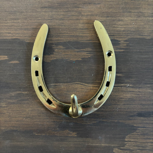 Brass Horseshoe Hook