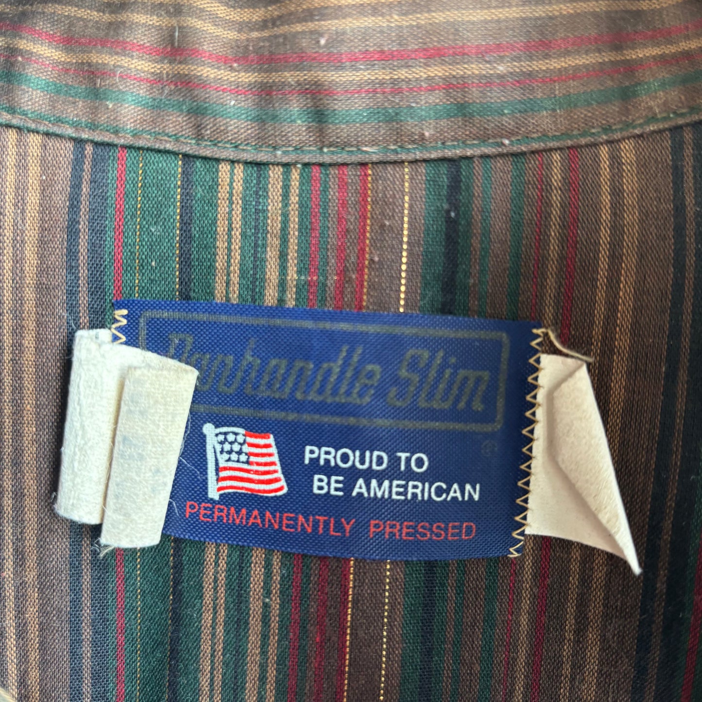 Vintage Panhandle Slim Striped Pearl Snap