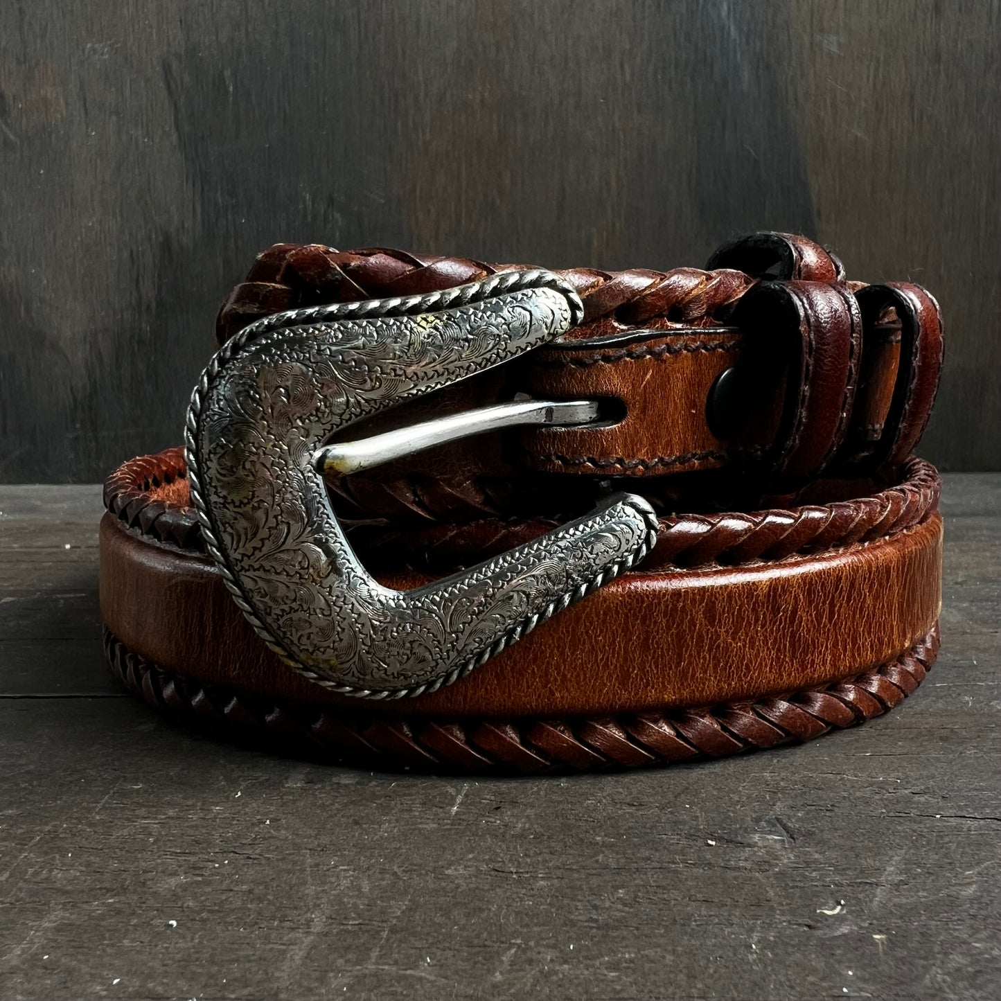 Resistol Brown Leather Belt